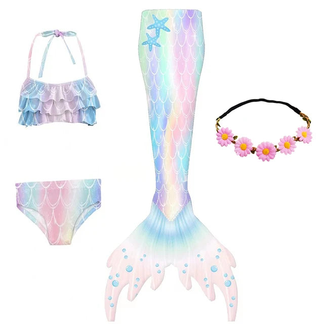 Kids Mermaid Tail and Swimming Suit