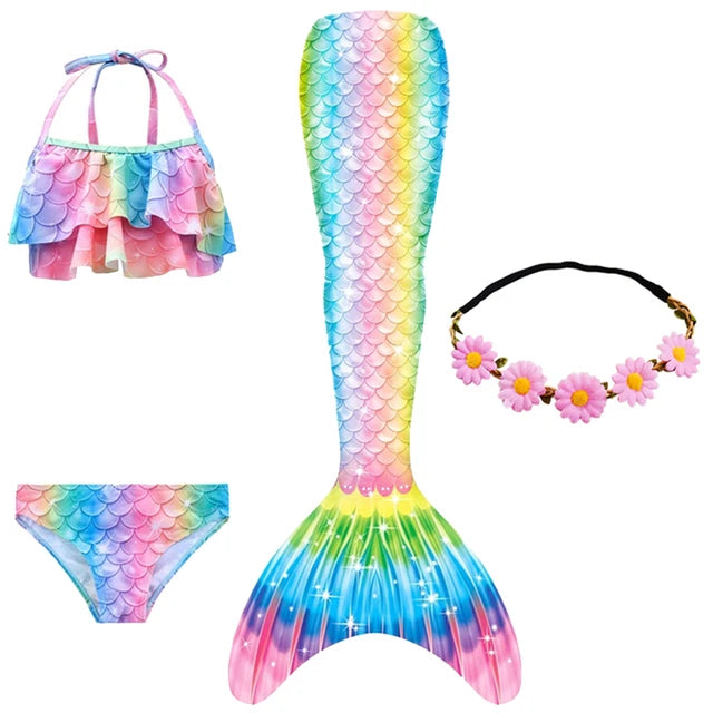 Kids Mermaid Tail and Swimming Suit