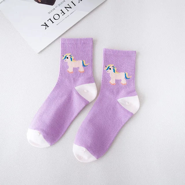 Cute Unicorn Women Socks