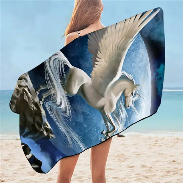 Majestic Unicorn Beach and Pool Towels