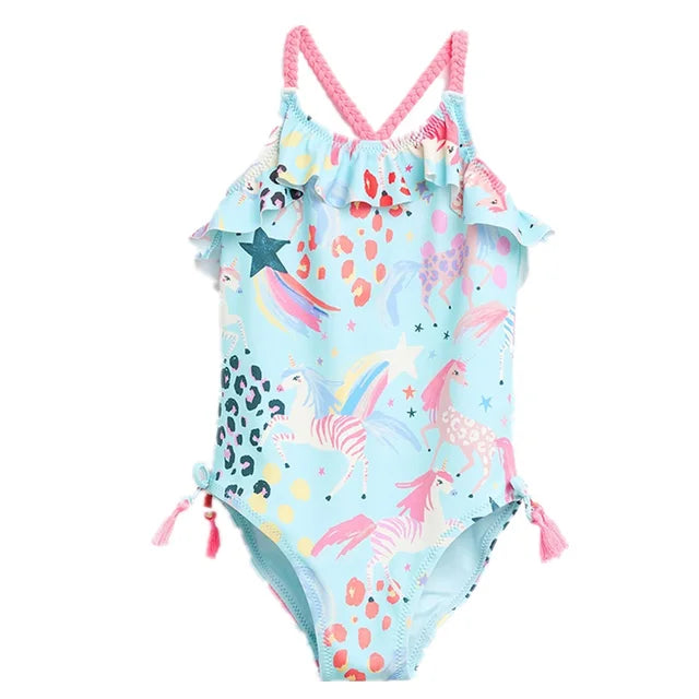 Toddler 6M-5T Kids Unicorn Swimsuit