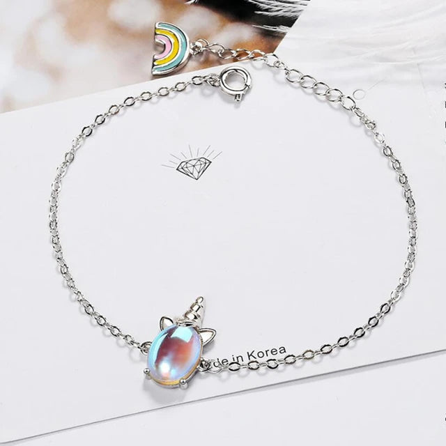 Unicorn Moonstone Bracelet