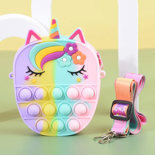 Unicorn Push-Pop Fidget Purse