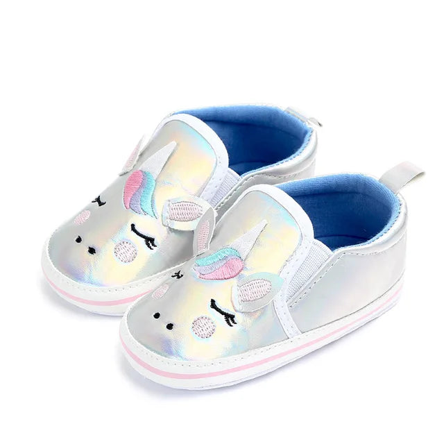 Infant and Baby Shiny Unicorn Shoes