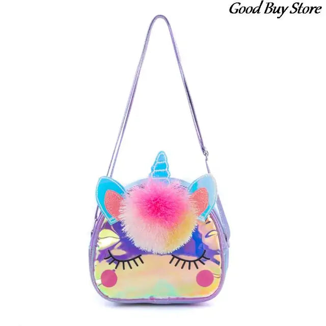 Unicorn Pompom Shoulder Bag