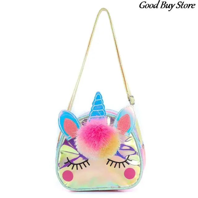 Unicorn Pompom Shoulder Bag