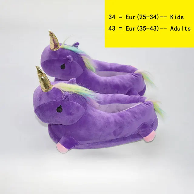 Unicorns Slippers For Kids and Adults