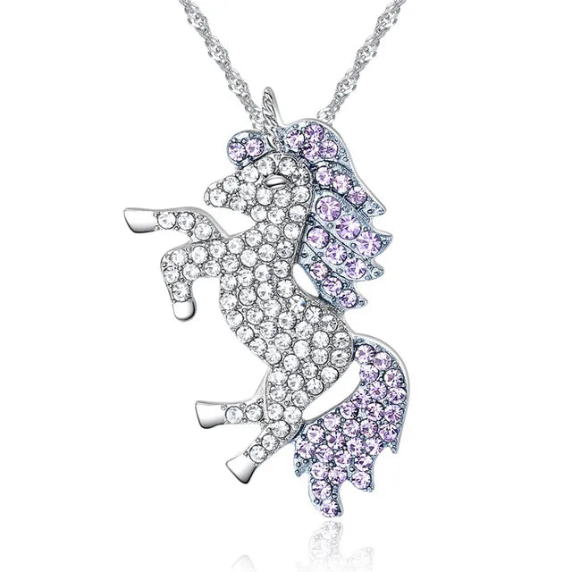 Bedazzled Unicorn Necklace