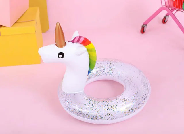 White Glitter Unicorn Tube