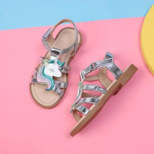 Girls Dressy Unicorn Sandals