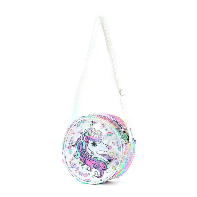 Rainbow Sequin and Glitter Unicorn Purse
