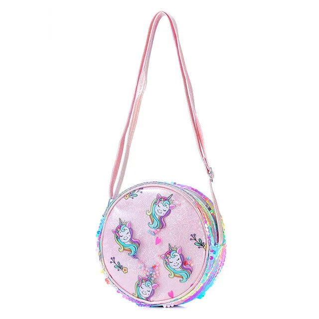 Rainbow Sequin and Glitter Unicorn Purse