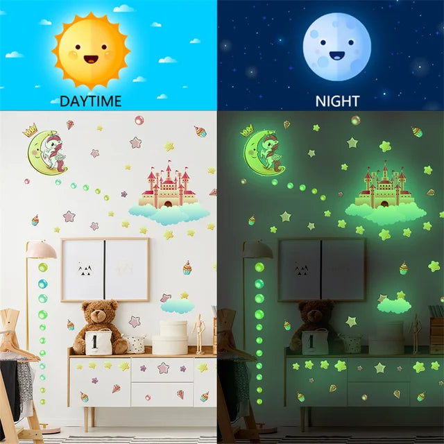 Shine In The Dark Unicorn Wall Stickers