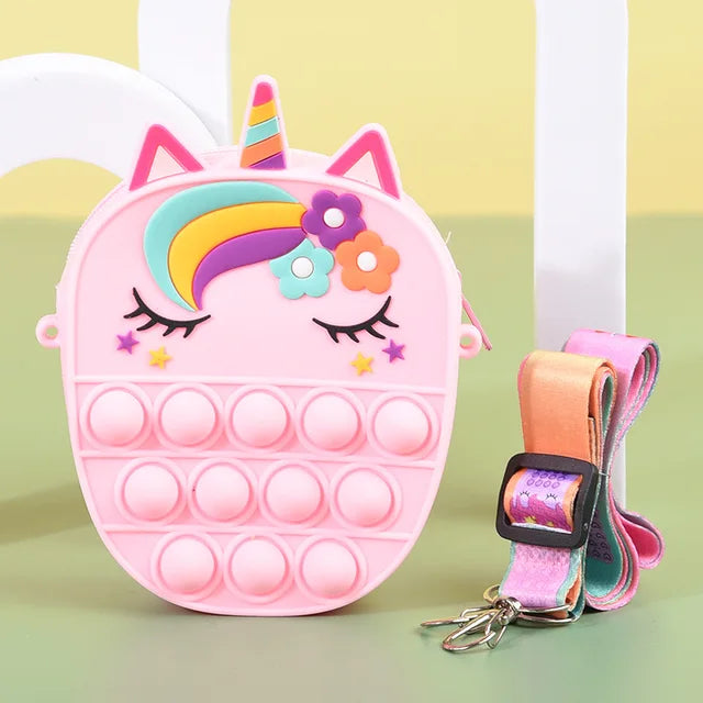 Unicorn Push-Pop Fidget Purse