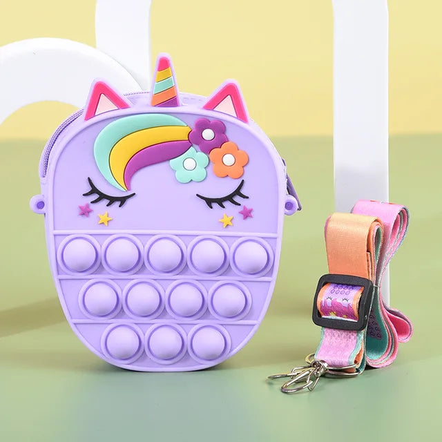Unicorn Push-Pop Fidget Purse