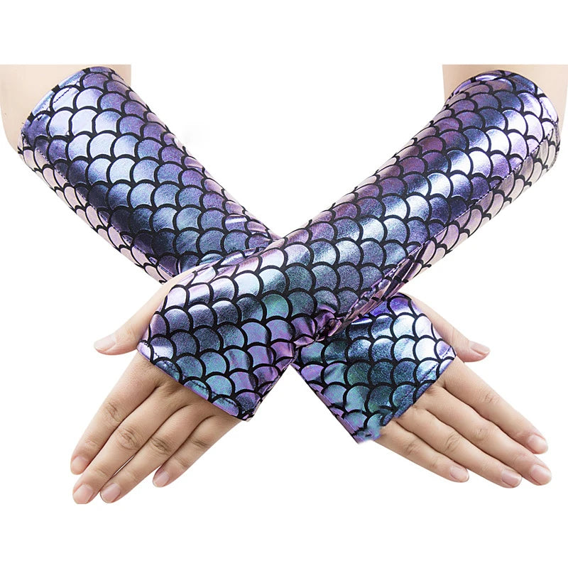 Women Mermaid Cosplay Gloves