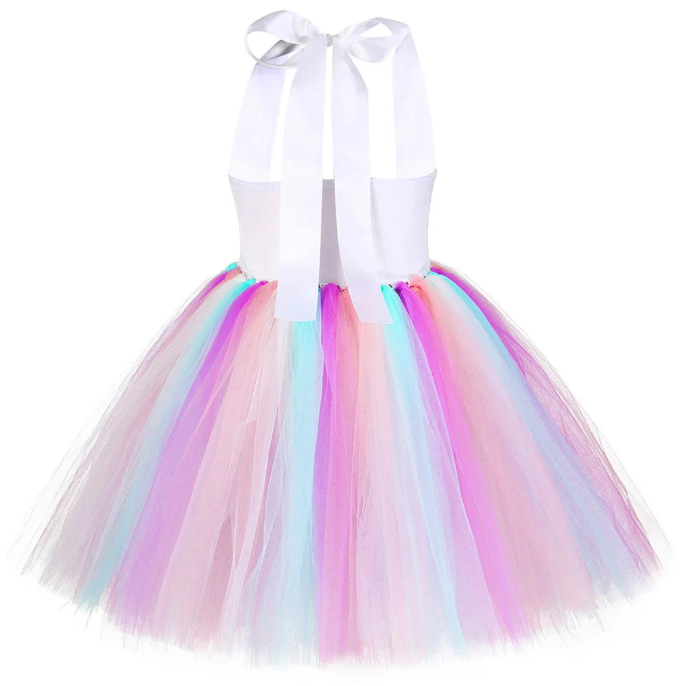 Pastel Sequins Unicorn Dress Costume