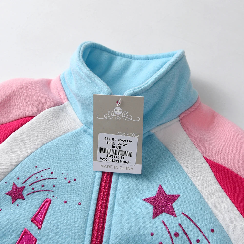 Girls Fleece Unicorn Jacket