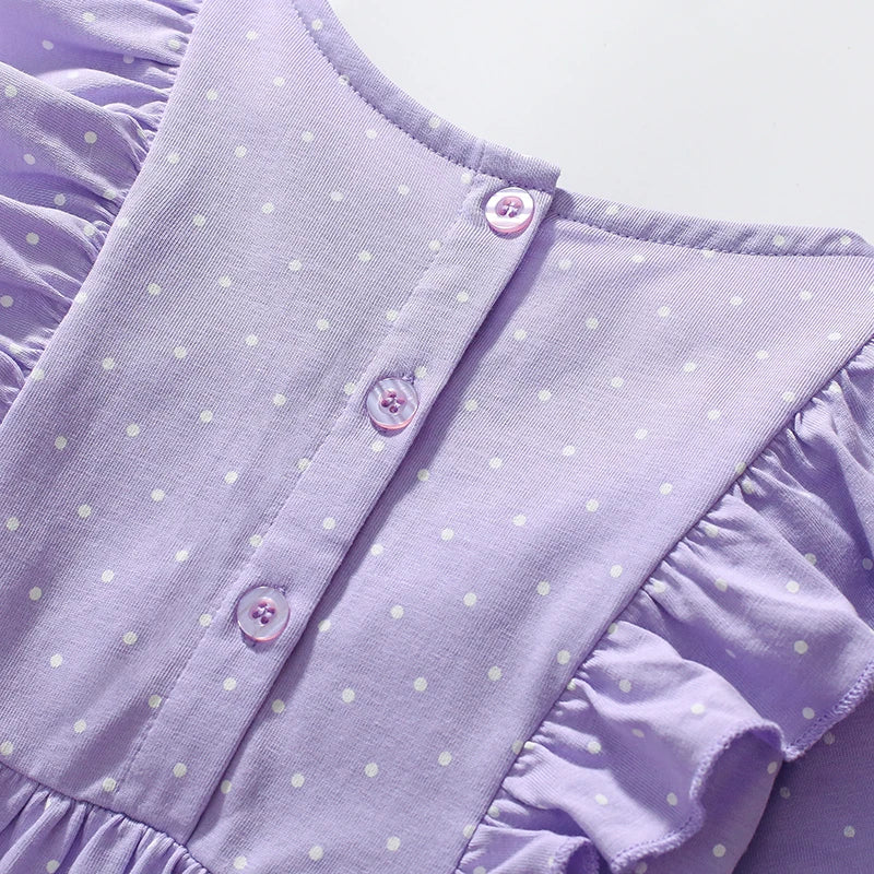 Children's Unicorn Ruffle Long Sleeve Dress