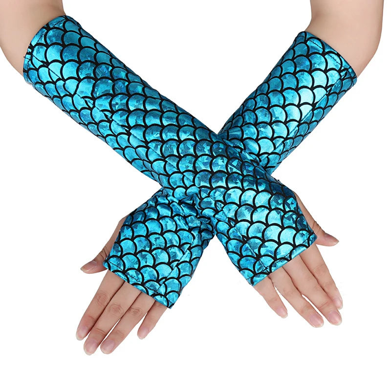 Women Mermaid Cosplay Gloves