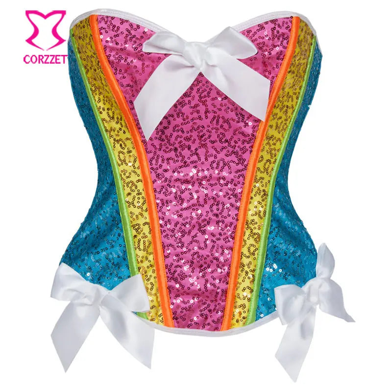 Rainbow Unicorn Corset Top