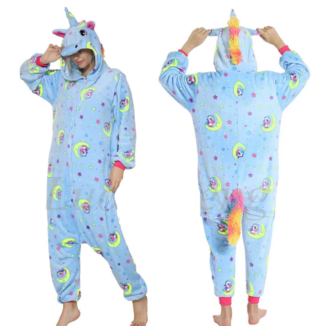 Adult Unicorn Onesie Glow in Dark pajamas and costumes