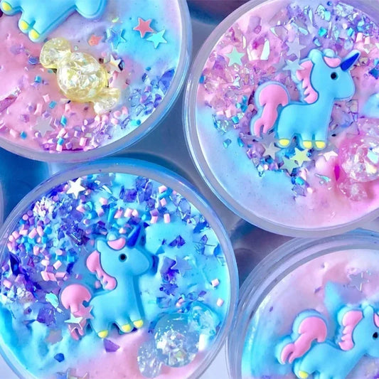 60ml Rainbow Unicorn Puff Slime