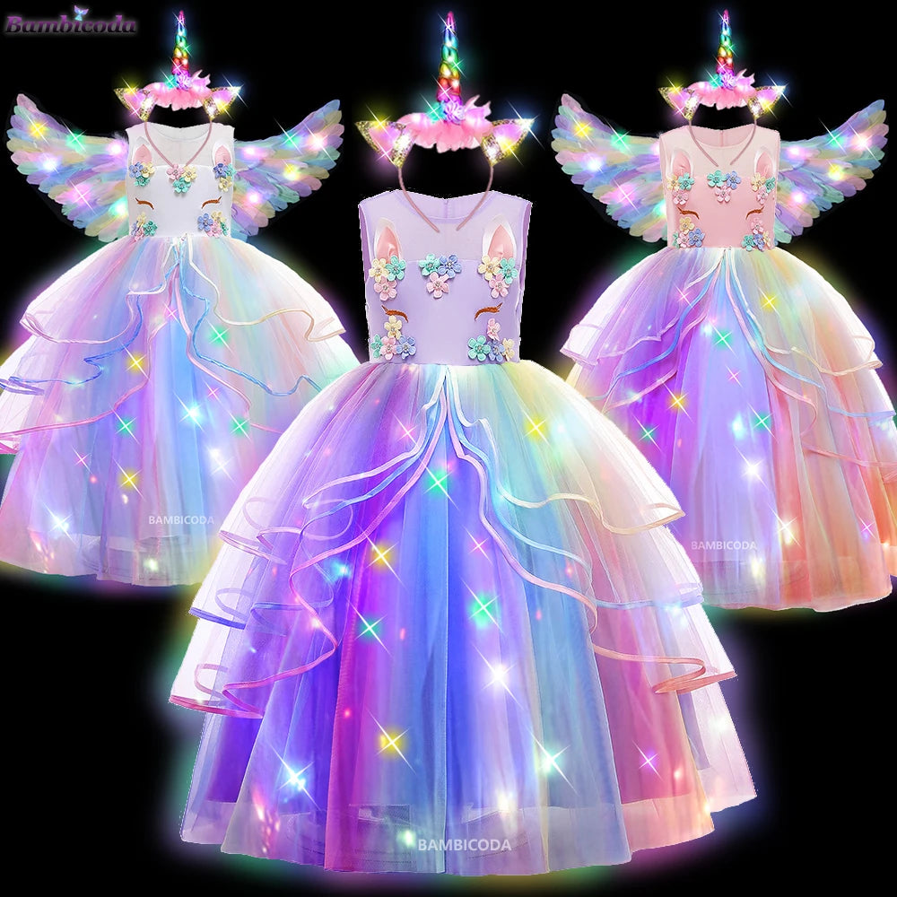 Glowing Unicorn Tutu Costume