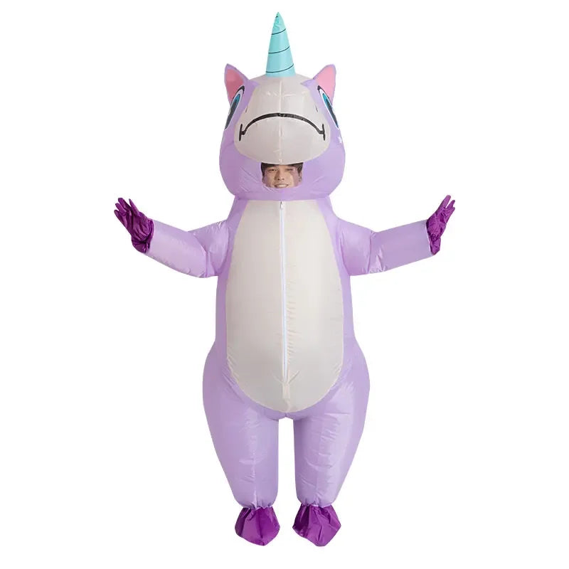 Purple Unicorn Inflatable Costume