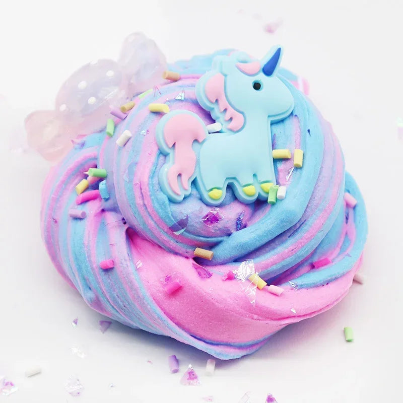 60ml Rainbow Unicorn Puff Slime