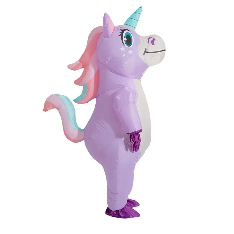 Purple Unicorn Inflatable Costume