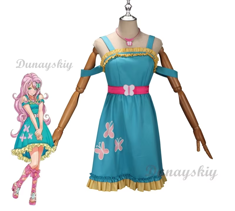 Fluttershy Cosplay Costume Dress