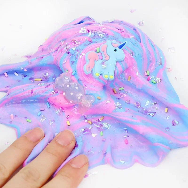 60ml Rainbow Unicorn Puff Slime