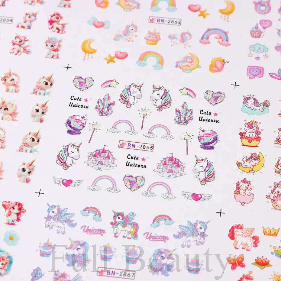 Magical Unicorn Nail Stickers