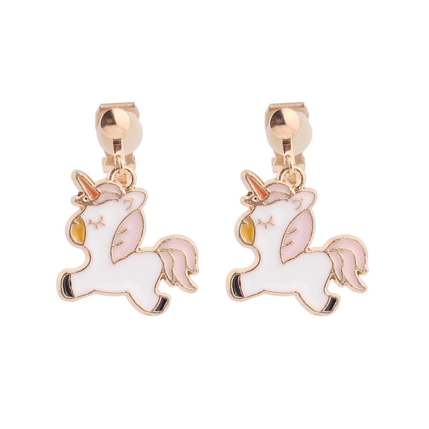 Girls Unicorn Clip-On Earrings