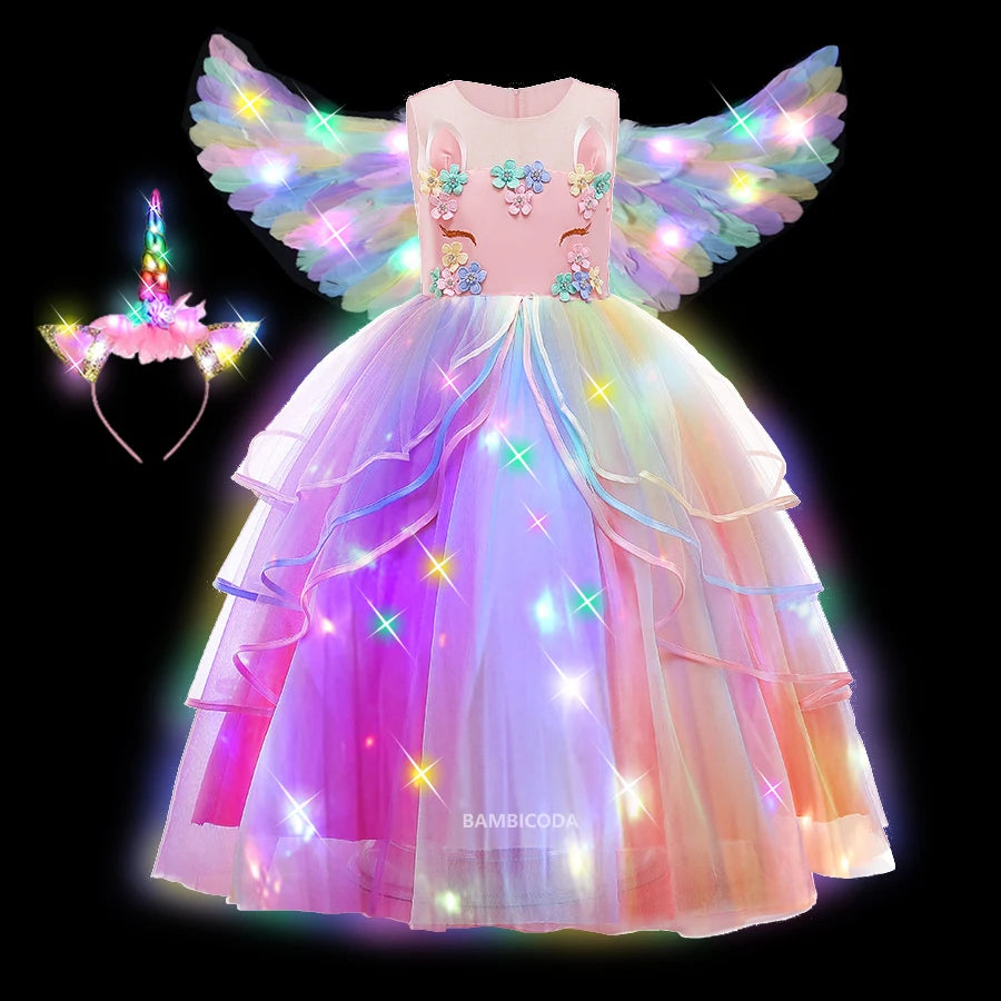 Glowing Unicorn Tutu Costume