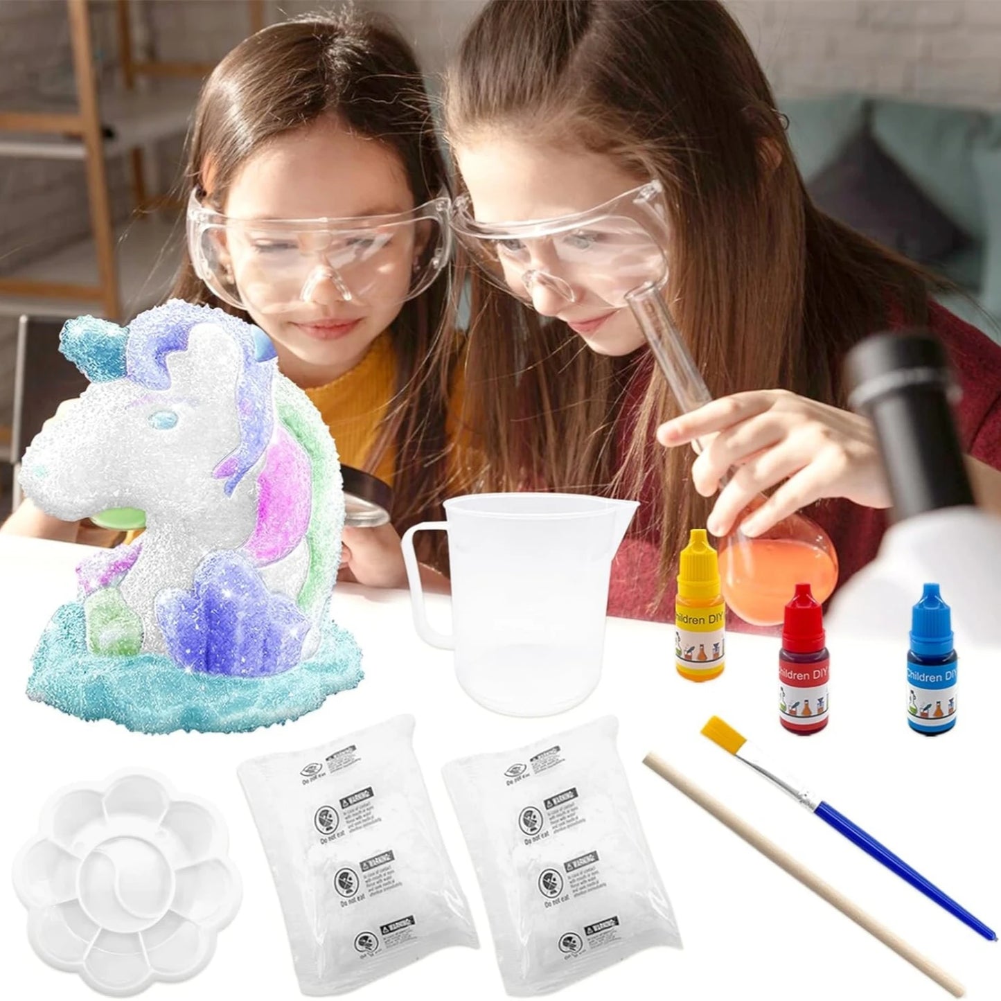 3D Unicorn Crystal Growing and Paint Craft Kit