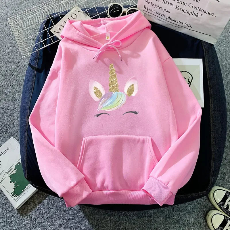 Women's Unicorn Print Hoodie