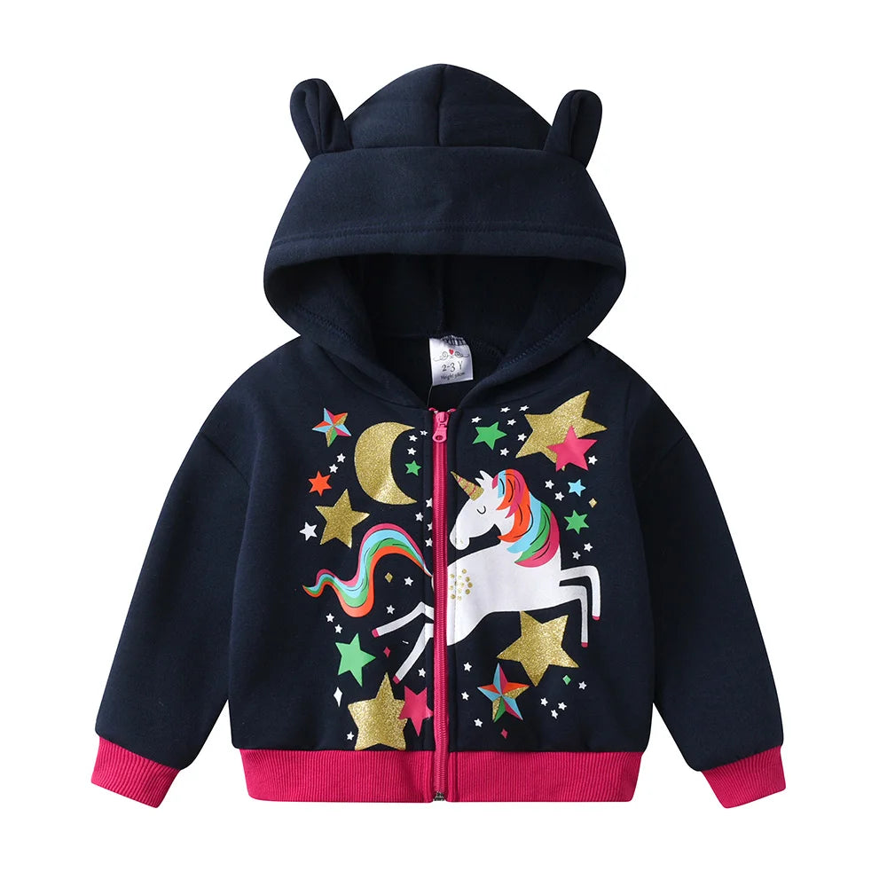 Girls Unicorn Hooded Clothing Set