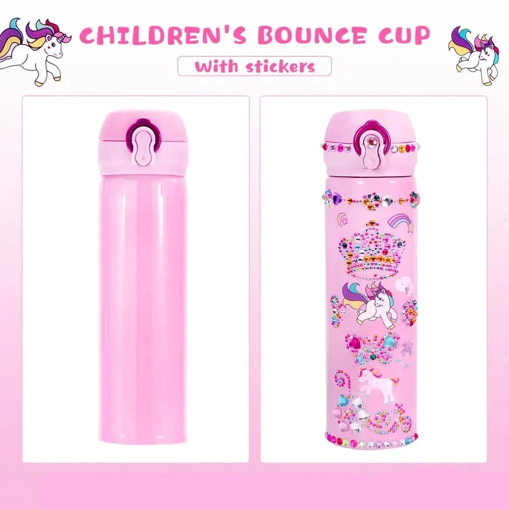 Unicorn Kids Water Bottle DIY Craft Kit