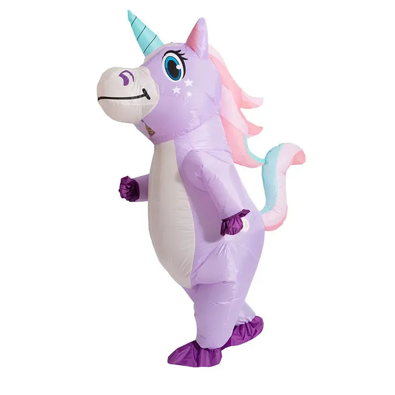 Purple Unicorn Inflatable Costume