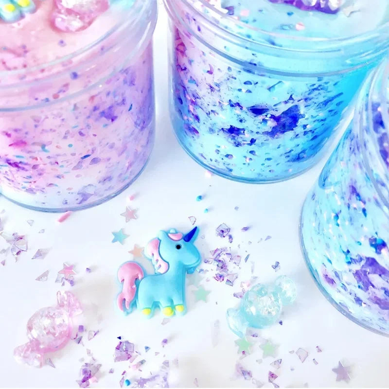 60ml Rainbow Unicorn Puff Slime