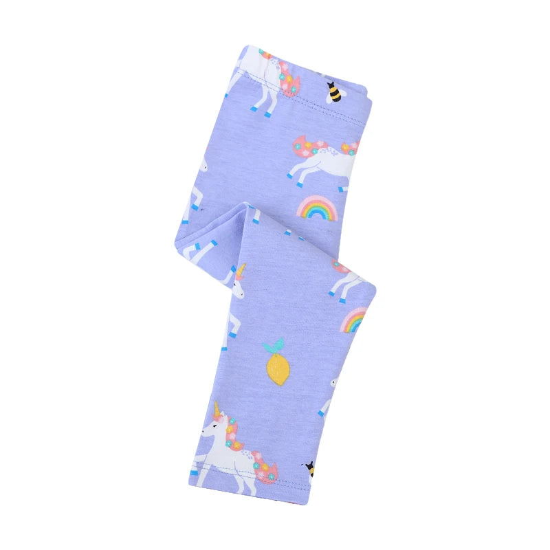 Girls Unicorn Print Leggings