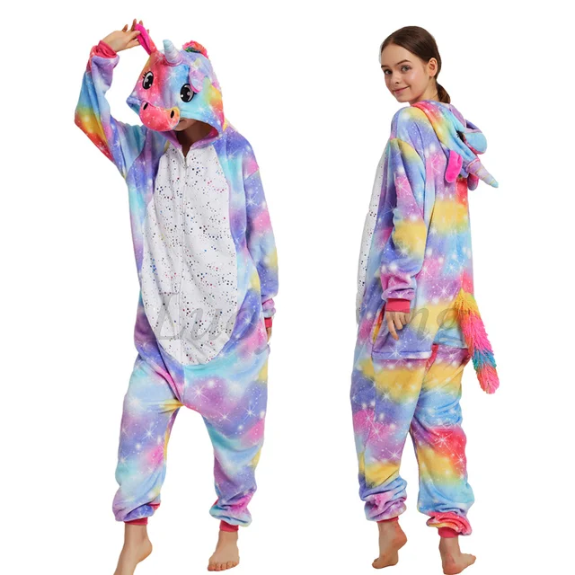 Adult Unicorn Onesie Glow in Dark pajamas and costumes