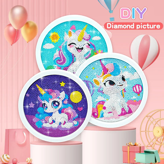 DIY Unicorn Diamond Circle Painting Set