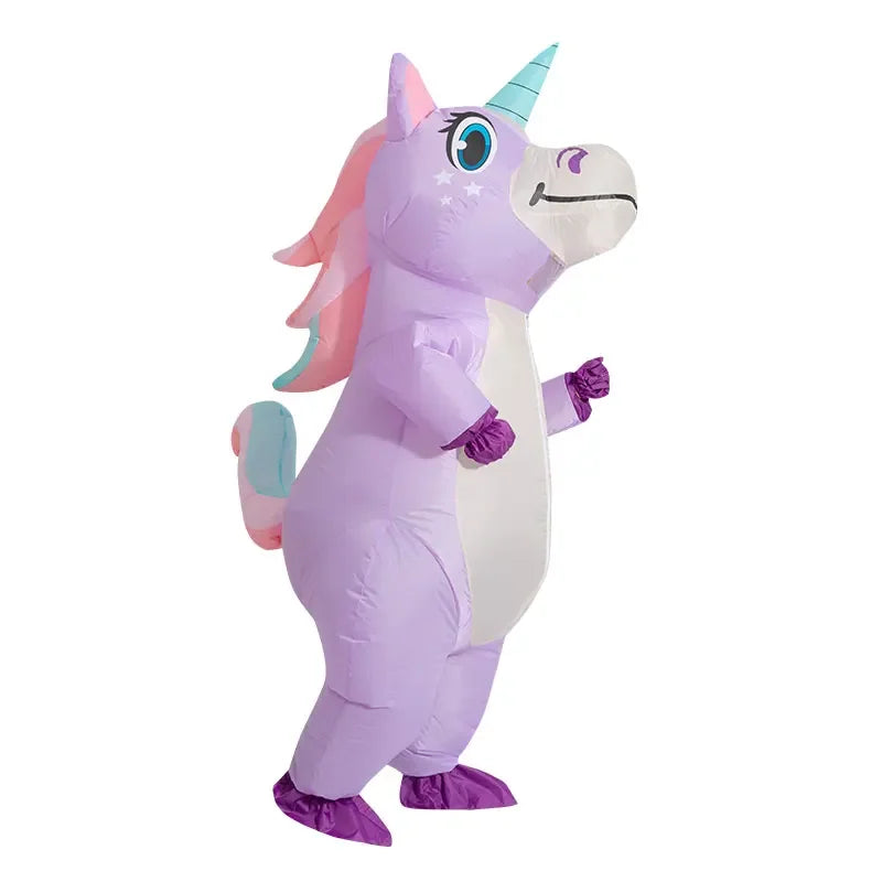 Purple Unicorn Inflatable Costume