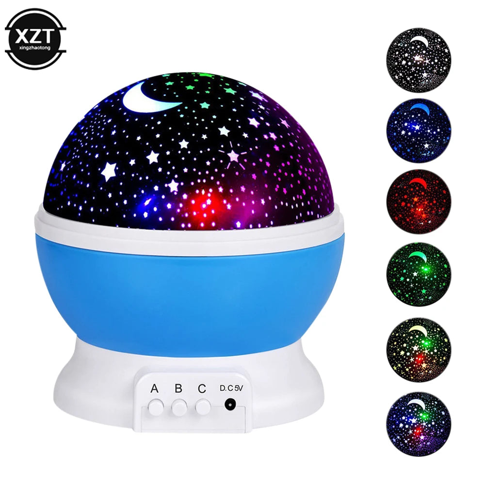 Rotating Night Light Projector Lamp