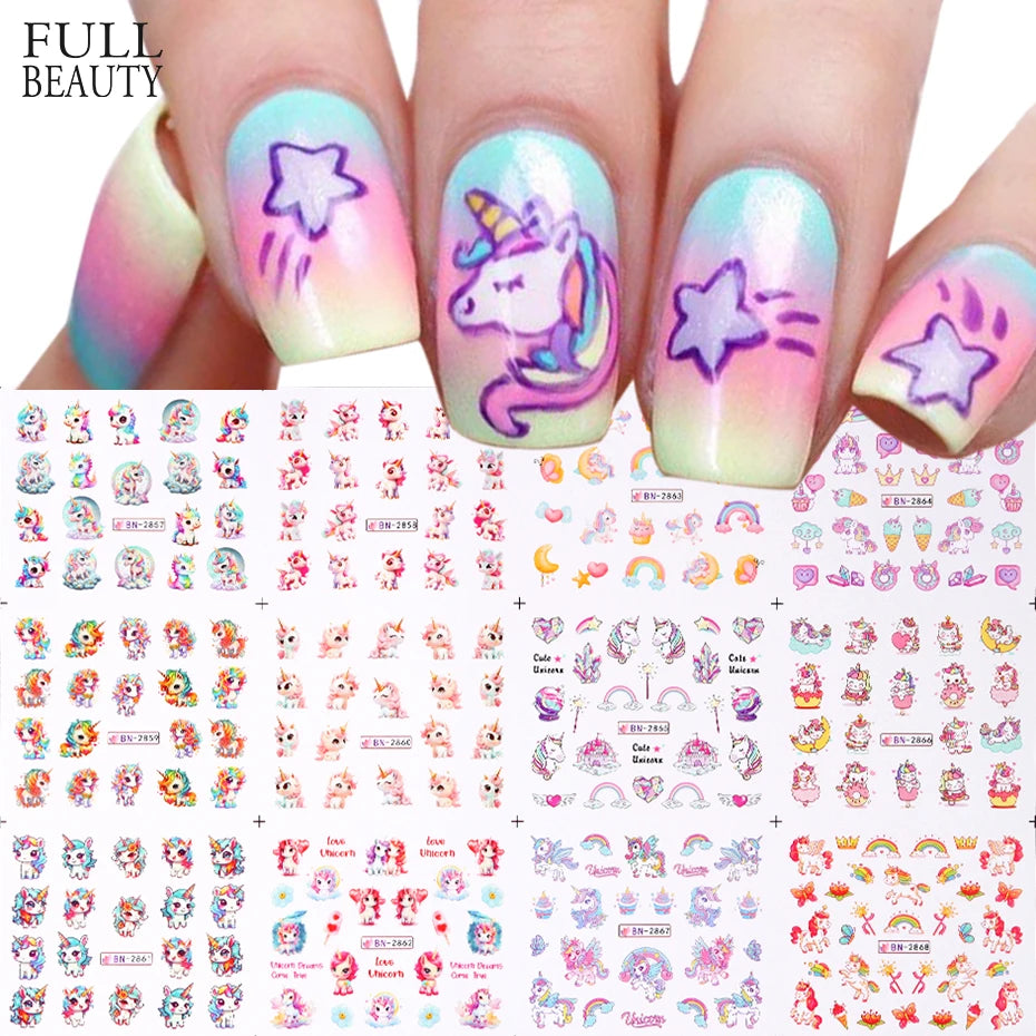 Magical Unicorn Nail Stickers