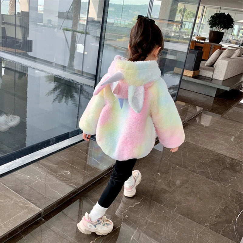 Fluffy Pastel Unicorn Jacket