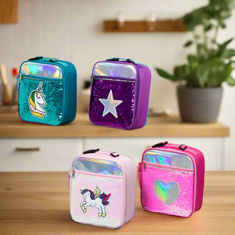 Unicorn Sequin Lunch Box